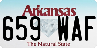 AR license plate 659WAF