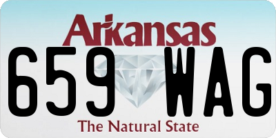 AR license plate 659WAG