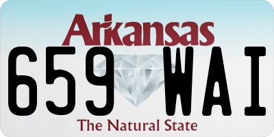 AR license plate 659WAI