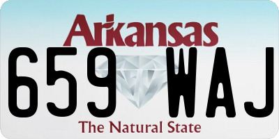 AR license plate 659WAJ