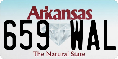 AR license plate 659WAL