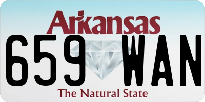 AR license plate 659WAN