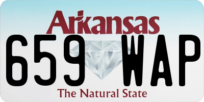 AR license plate 659WAP