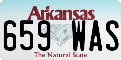 AR license plate 659WAS