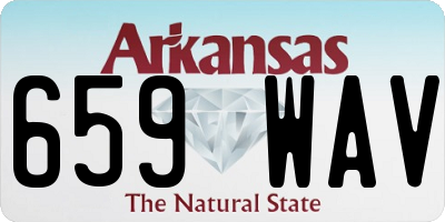 AR license plate 659WAV