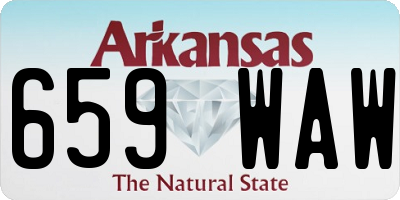 AR license plate 659WAW