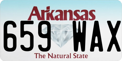 AR license plate 659WAX