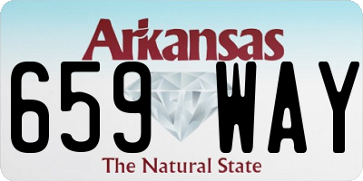 AR license plate 659WAY