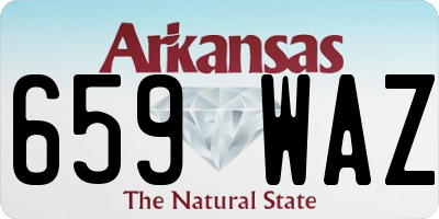 AR license plate 659WAZ