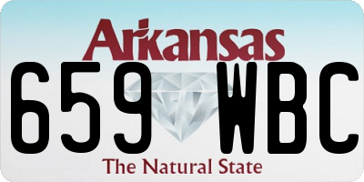 AR license plate 659WBC