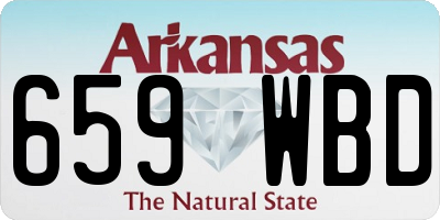 AR license plate 659WBD