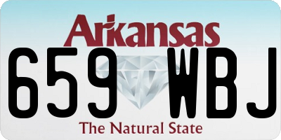 AR license plate 659WBJ