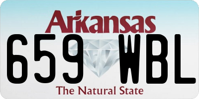 AR license plate 659WBL