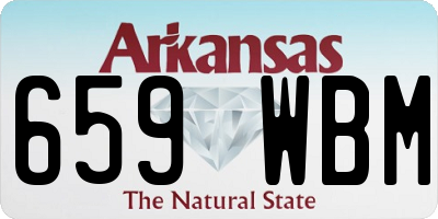 AR license plate 659WBM