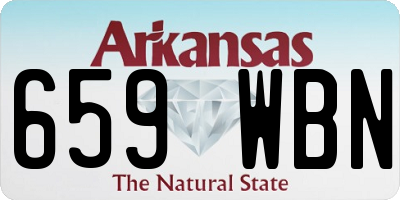 AR license plate 659WBN