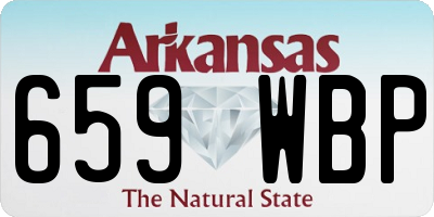 AR license plate 659WBP