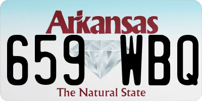 AR license plate 659WBQ
