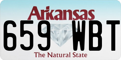 AR license plate 659WBT