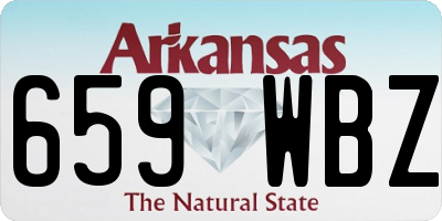 AR license plate 659WBZ