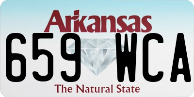 AR license plate 659WCA