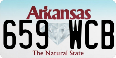 AR license plate 659WCB