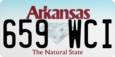 AR license plate 659WCI