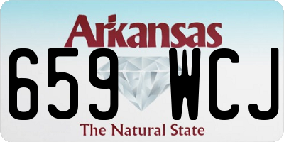 AR license plate 659WCJ