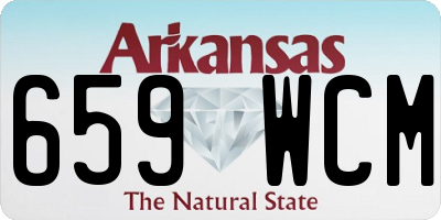 AR license plate 659WCM