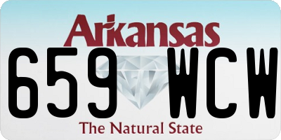 AR license plate 659WCW