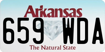 AR license plate 659WDA