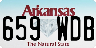 AR license plate 659WDB