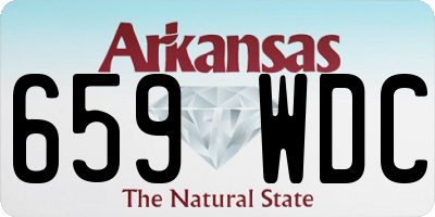 AR license plate 659WDC