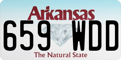 AR license plate 659WDD