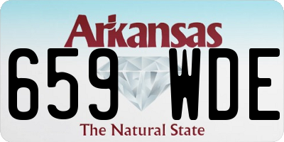 AR license plate 659WDE