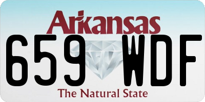 AR license plate 659WDF