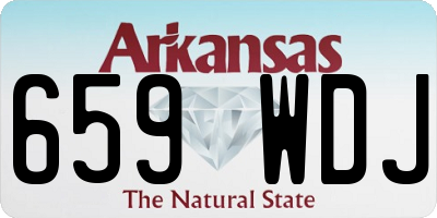 AR license plate 659WDJ