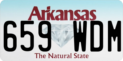 AR license plate 659WDM