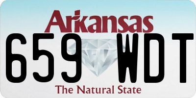 AR license plate 659WDT