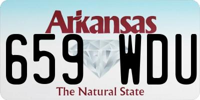 AR license plate 659WDU
