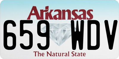 AR license plate 659WDV