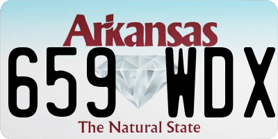 AR license plate 659WDX