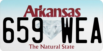 AR license plate 659WEA