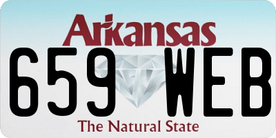 AR license plate 659WEB