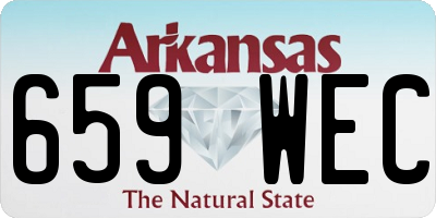 AR license plate 659WEC