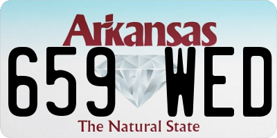 AR license plate 659WED