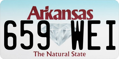 AR license plate 659WEI