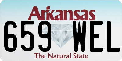 AR license plate 659WEL