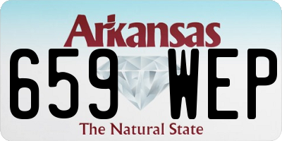 AR license plate 659WEP