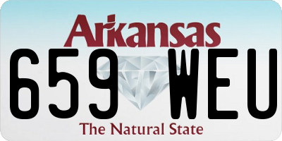 AR license plate 659WEU