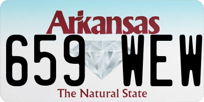 AR license plate 659WEW